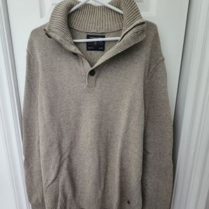 AMERICAN EAGLE- Mens XL Knitted 3 Button Pullover Sweater